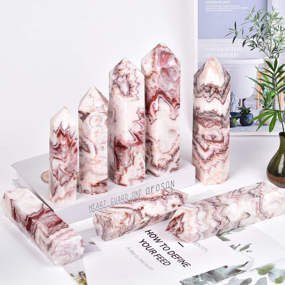 JIC Gem quartz wand used as colorful office decor