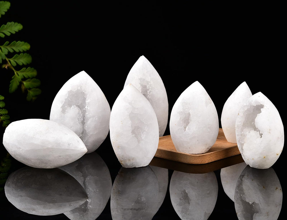 JIC Gem druzy crystal centerpiece inspires calm energy and reflection