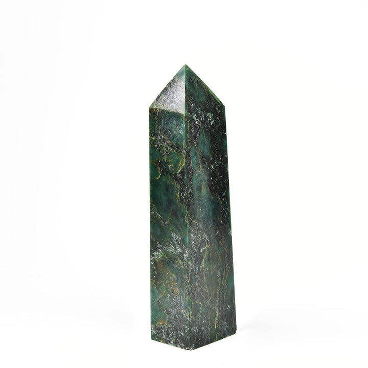 JIC Gem Reiki grid setup featuring crystal tower wand for energy flow.