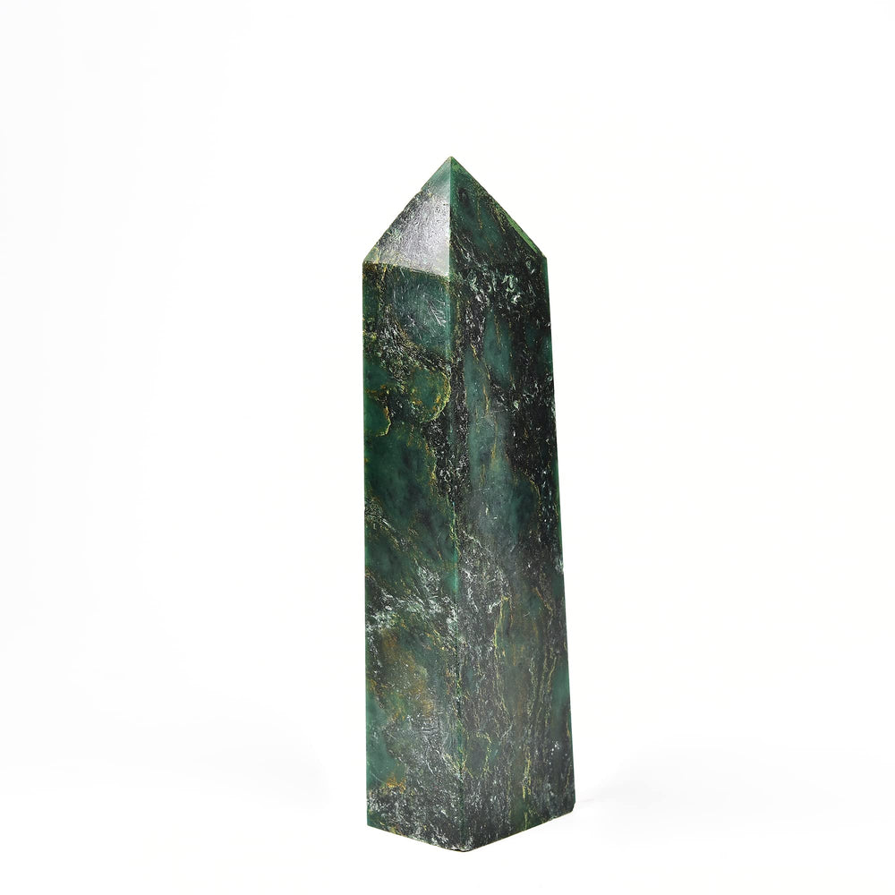 JIC Gem Reiki grid setup featuring crystal tower wand for energy flow.