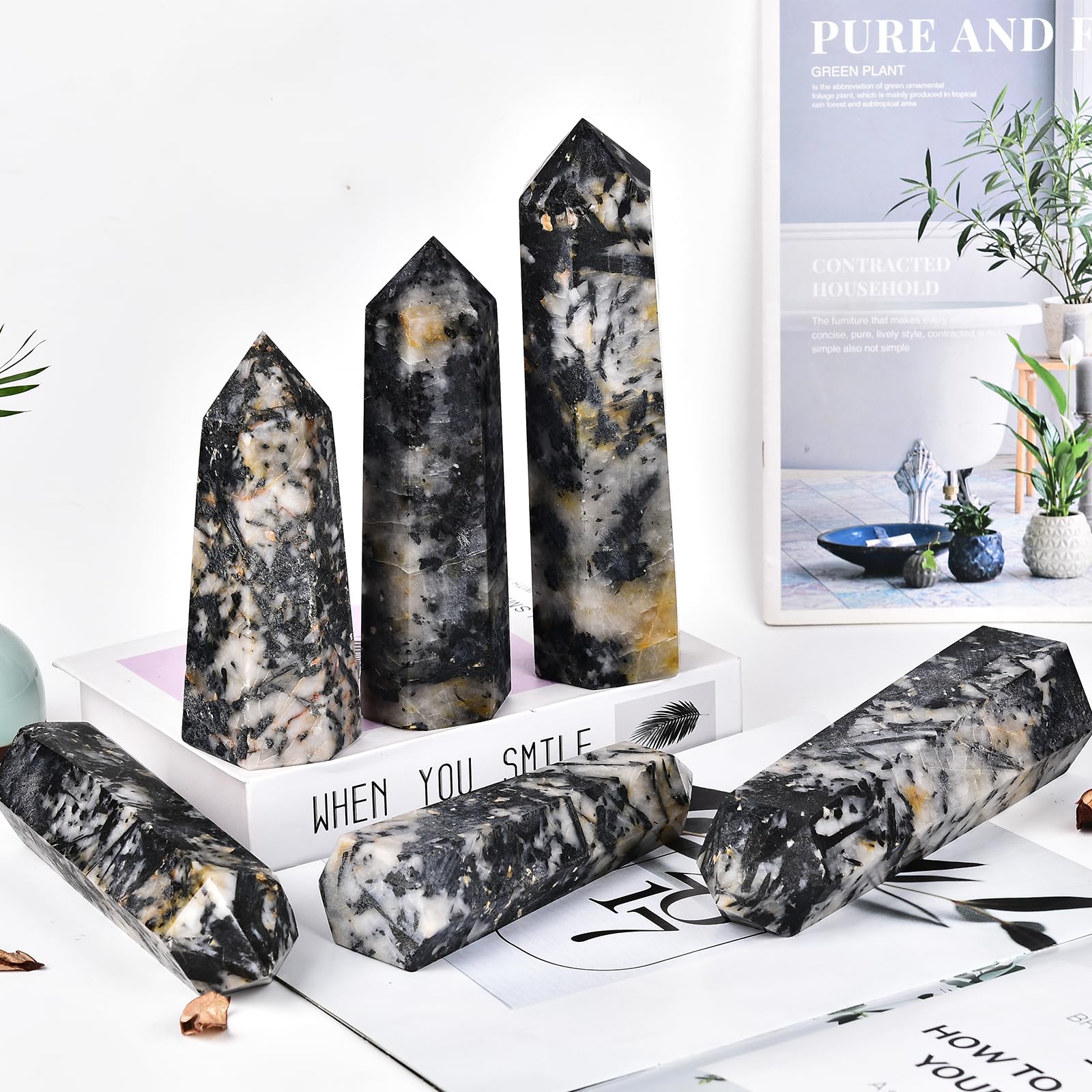 JIC Gem wand suitable for Reiki, meditation, and mindfulness rituals