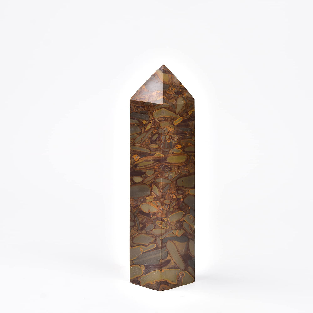 Elegant room decor crystal tower adds color and calm energy.