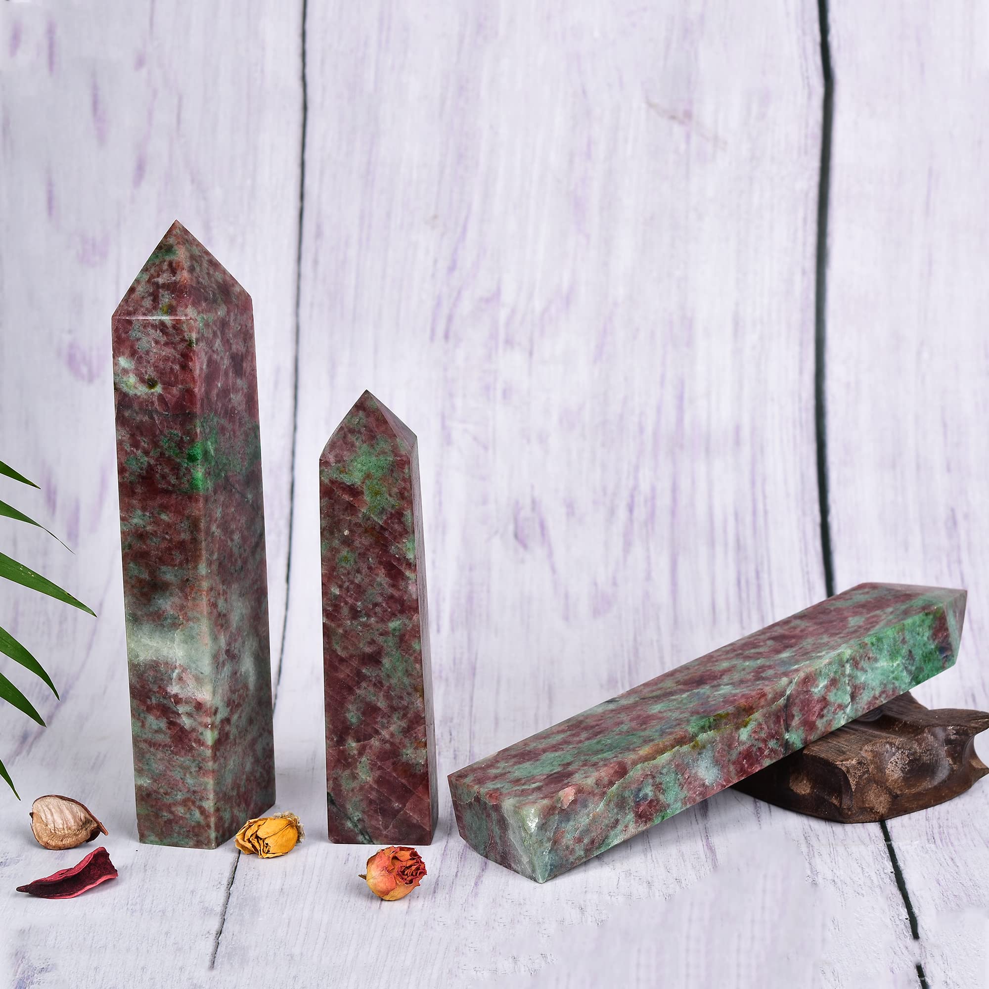 JIC Gem room decor crystal tower adds natural beauty and vibrational presence.