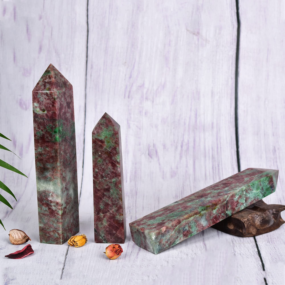 JIC Gem room decor crystal tower adds natural beauty and vibrational presence.
