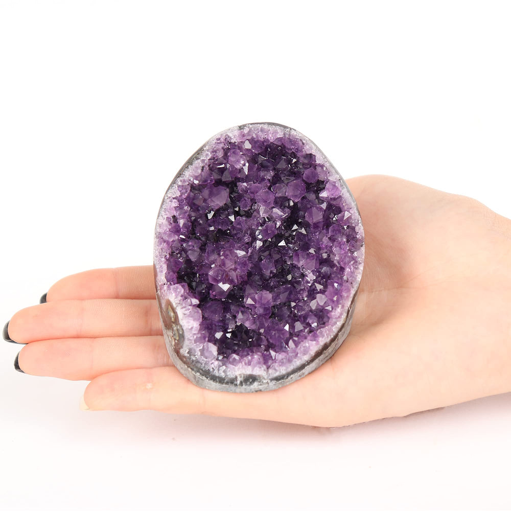 JIC Gem rough amethyst geode adds natural charm to any space