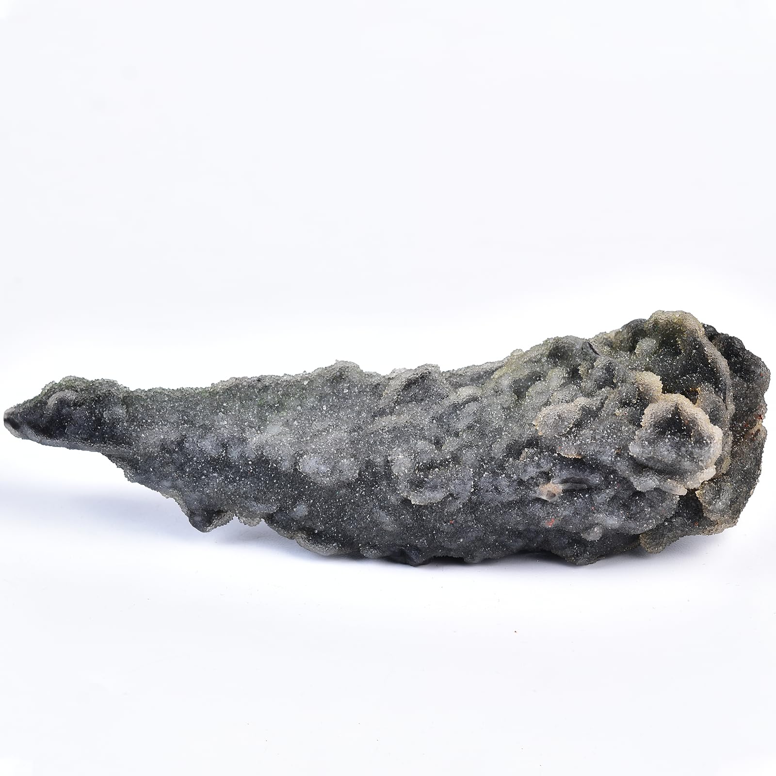 JIC Gem sphalerite crystal with white and black veins enhances meditation.