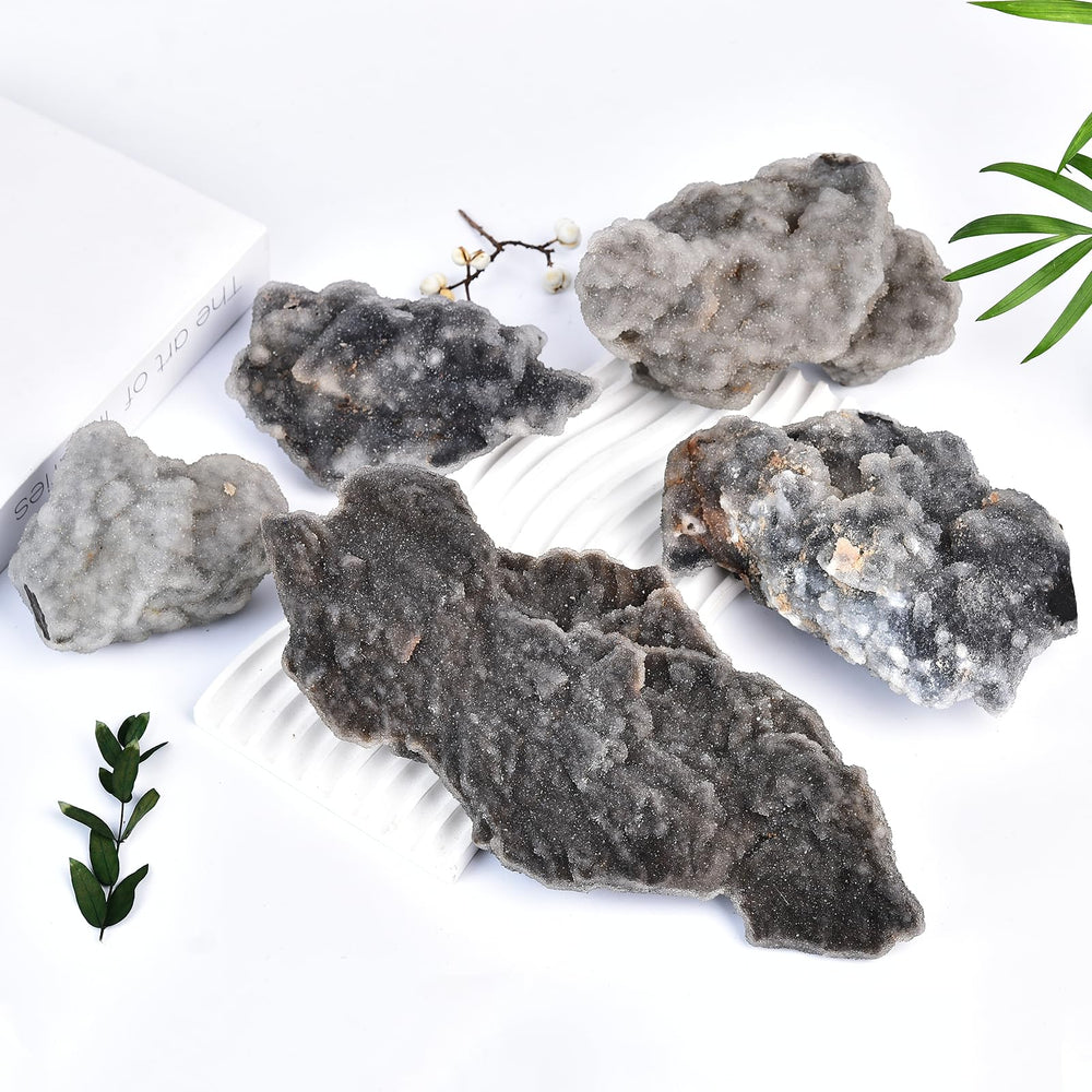 Living space decor with sphalerite cluster for a calm, grounded atmosphere.