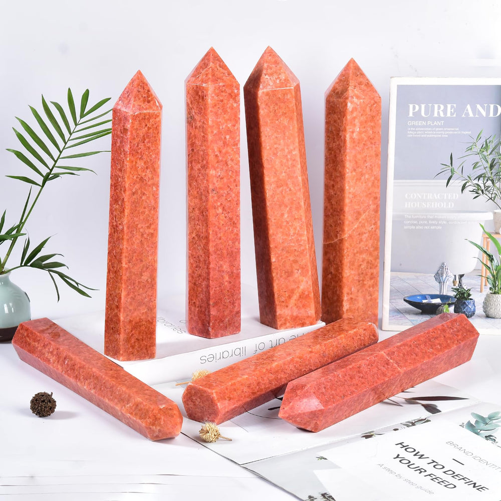 JIC Gem sunstone tower makes a thoughtful gift for crystal enthusiasts.