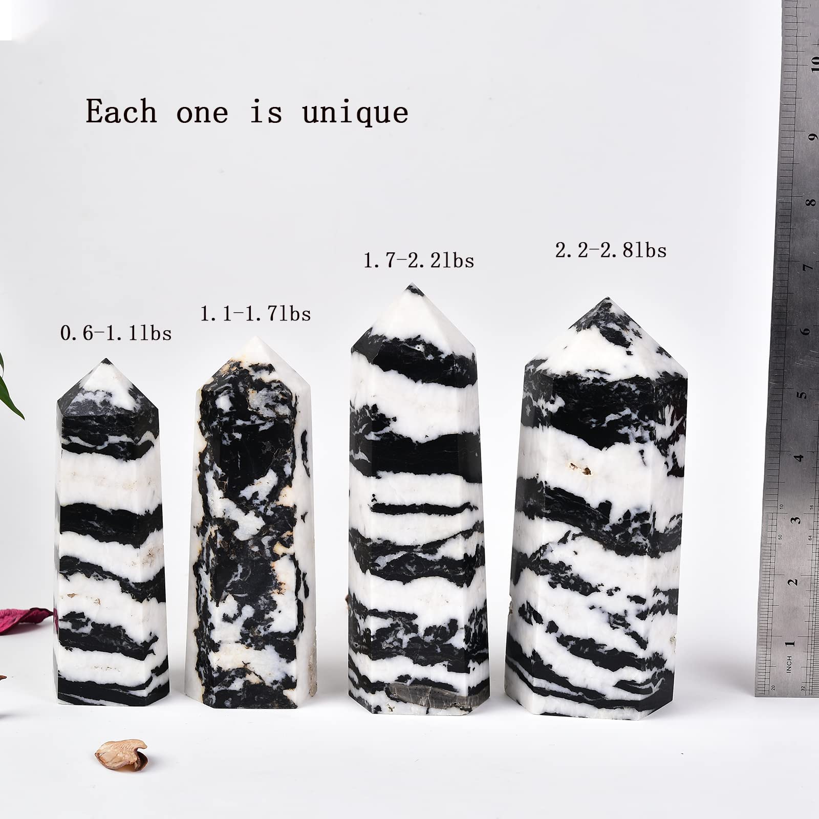 JIC Gem zebra jasper crystal promotes grounding and courage during practice.
