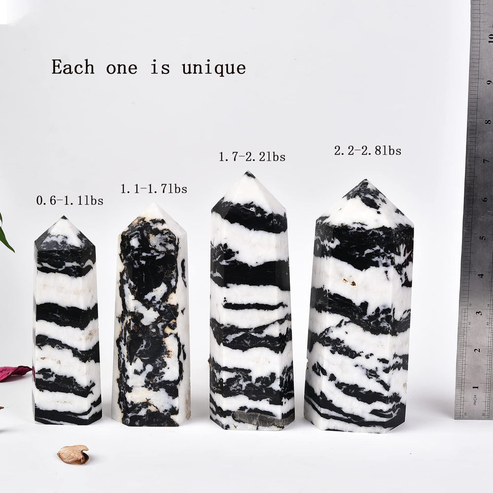 JIC Gem zebra jasper crystal promotes grounding and courage during practice.