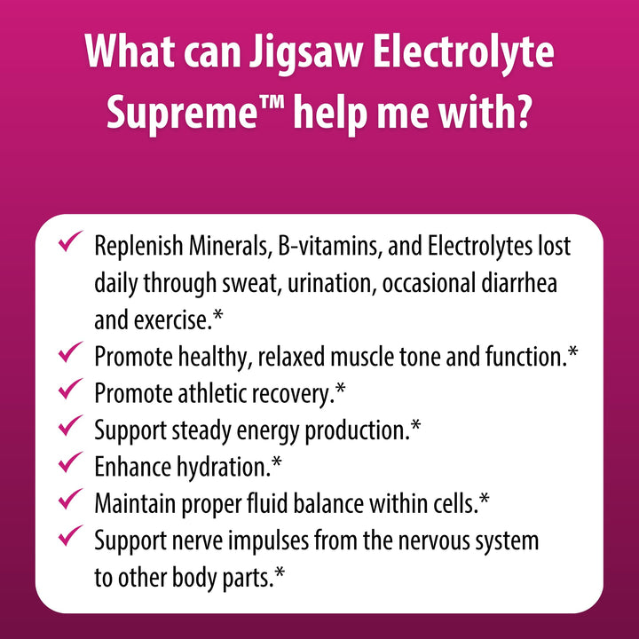 Jigsaw Electrolyte Supreme measuring spoon ready for precise servings.