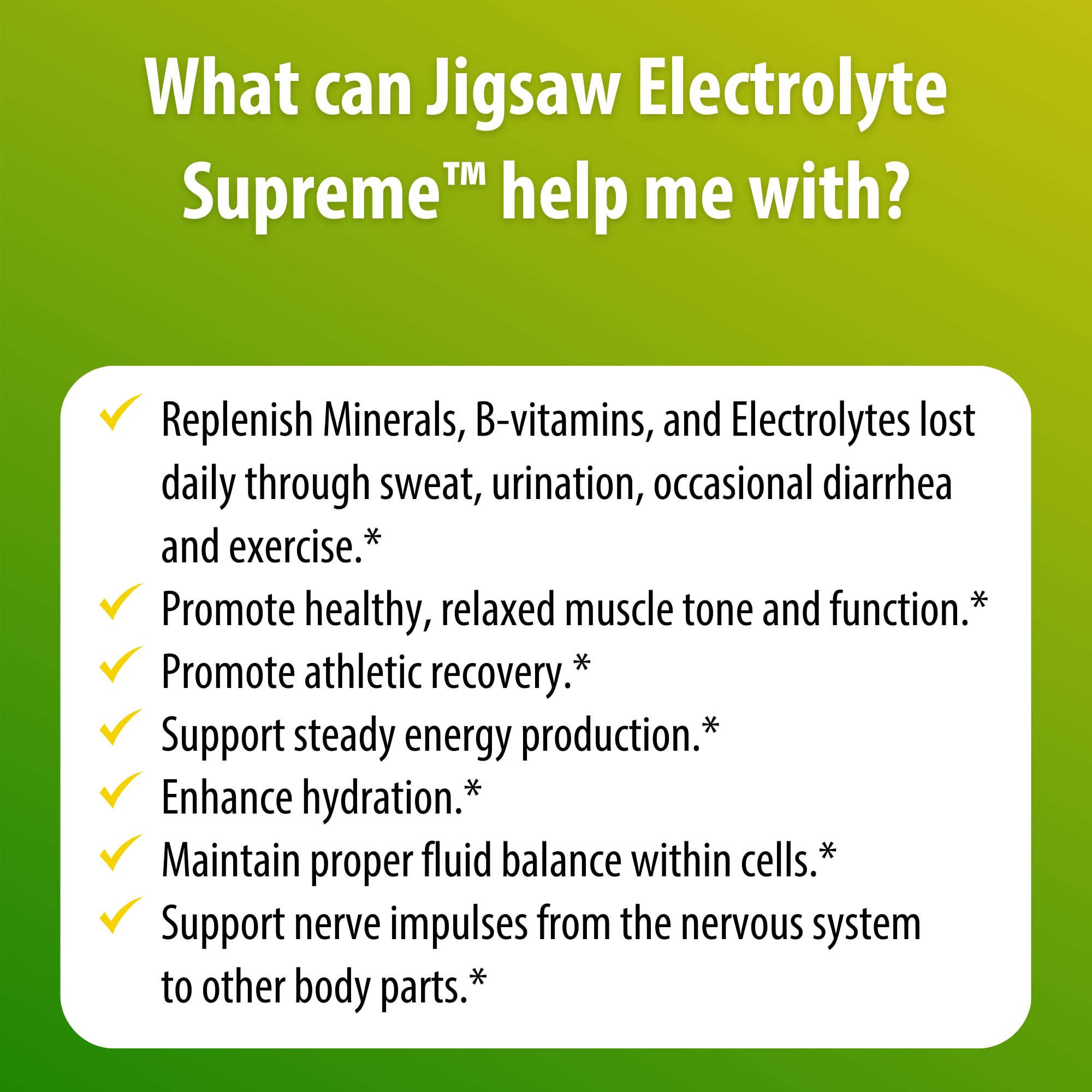 Jigsaw Electrolyte Supreme morning routine setup with glass and powder.