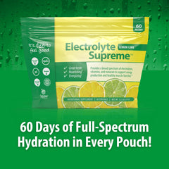 Jigsaw Electrolyte Supreme prepared drink in a glass highlighting refreshing lemon-lime flavor.
