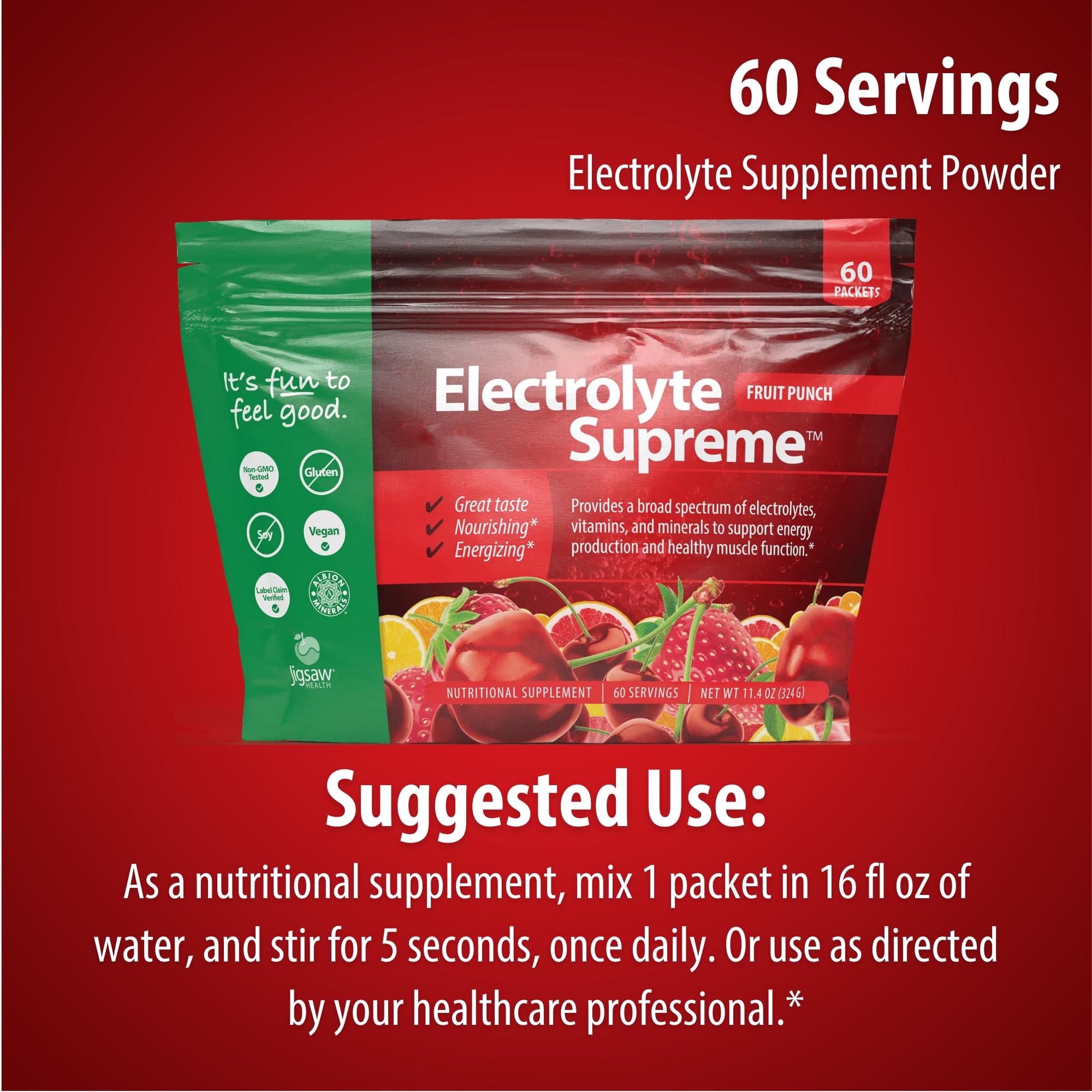 Jigsaw Health Electrolyte Supreme kitchen use for post-workout hydration and recovery