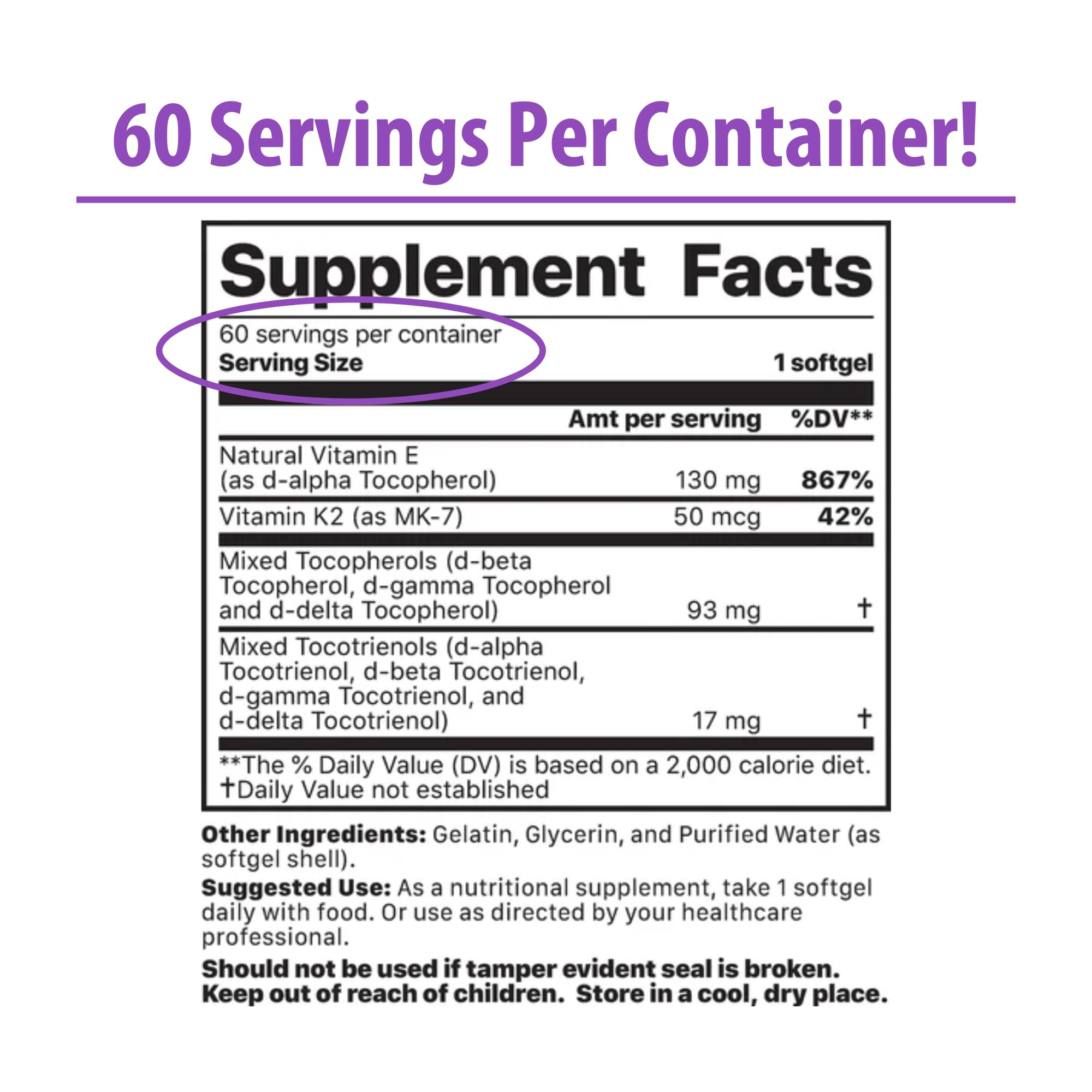 Jigsaw Health Vitamin K2 + E Complex softgels close-up, easy daily intake.