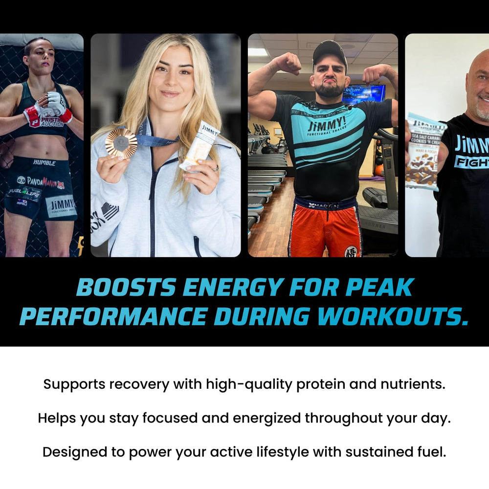 JimmyBAR Guarana MCT Omega3 blend signals extra focus and energy.