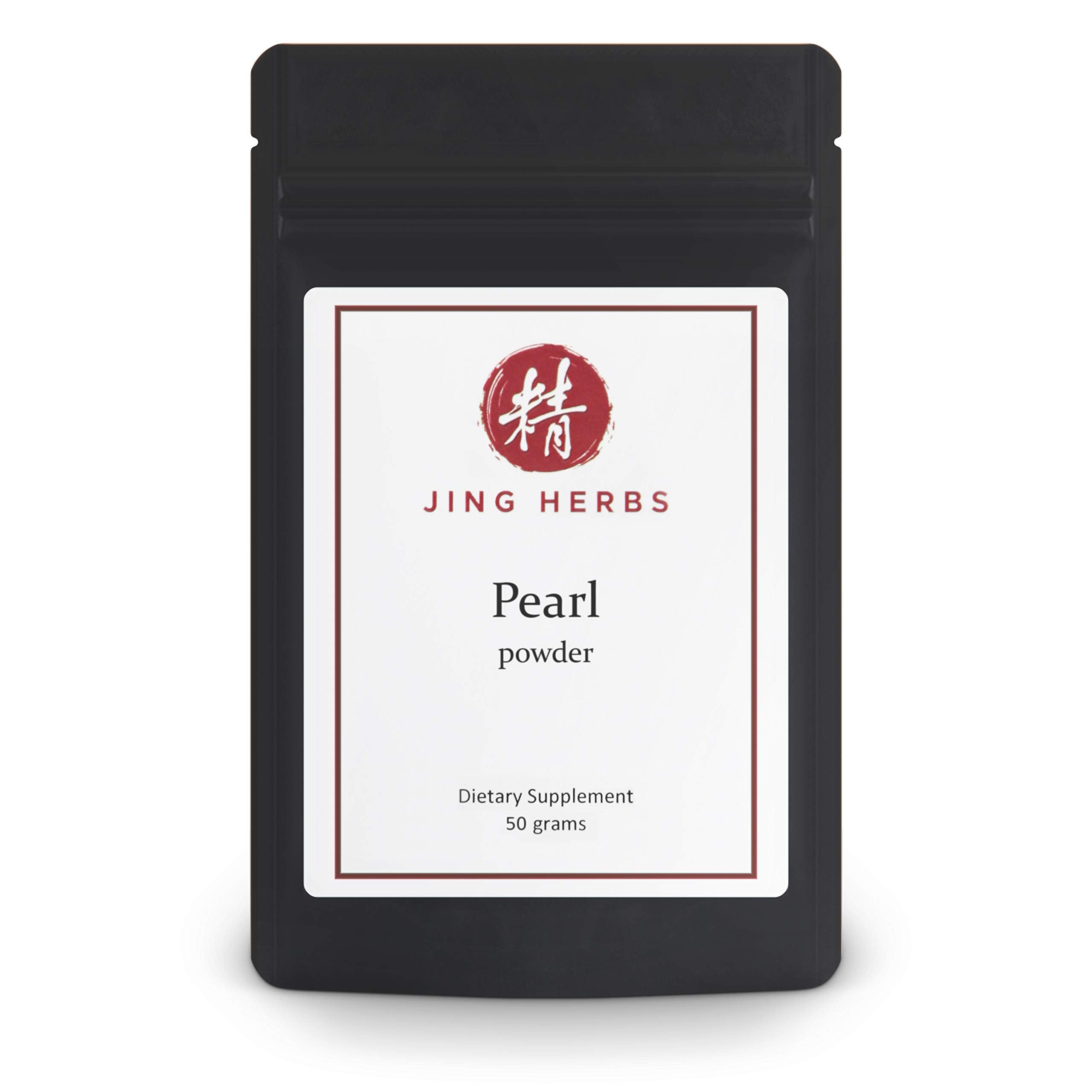 Jing Herbs Pearl Powder jar for beauty and calm wellness