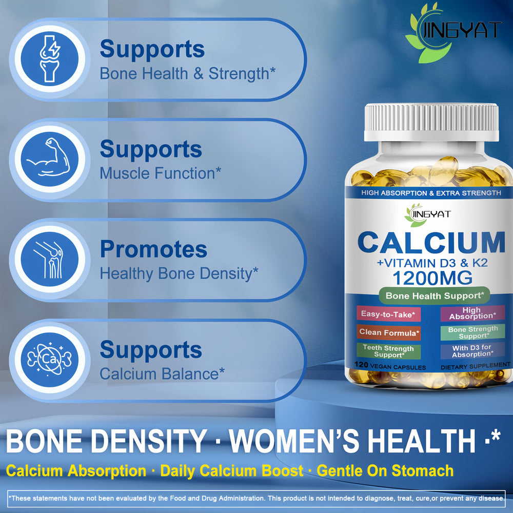 JINGYAT calcium 1200mg softgels highlighted for strong bones