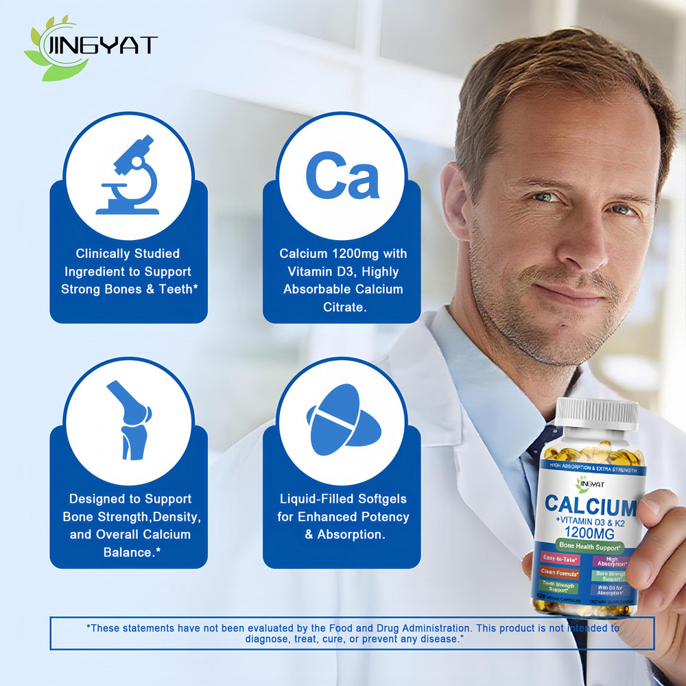 Magnesium-enhanced calcium blend supporting muscles and bones from JINGYAT