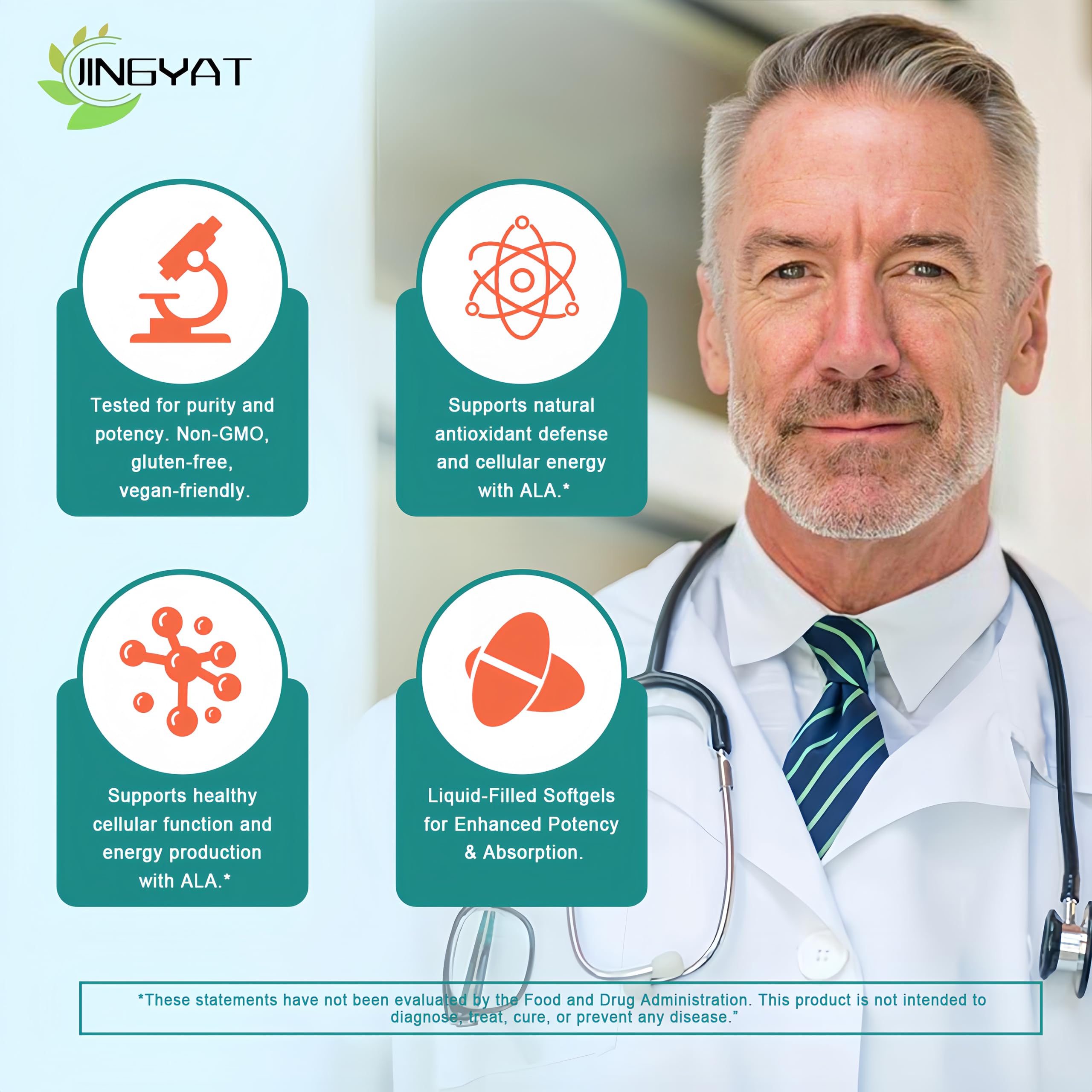 JINGYAT alpha-lipoic-acid-600mg-softgels-heart-support supports cardiovascular wellness.