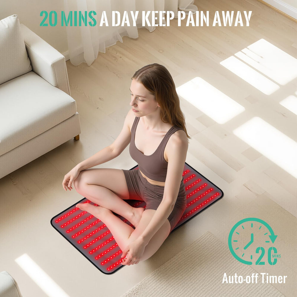 JINKEE Red Light Mat abdomen area for gentle core relief and warmth