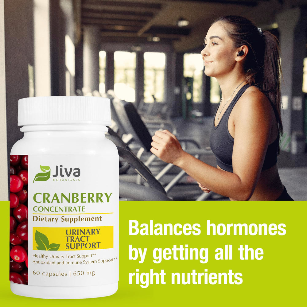 Jiva Botanicals vegan cranberry capsule provides natural vitamin C for immune wellness.