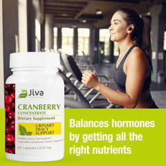 Jiva Botanicals vegan cranberry capsule provides natural vitamin C for immune wellness.