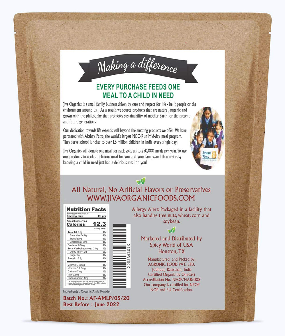 Natural amla powder on a wooden surface for daily ritual