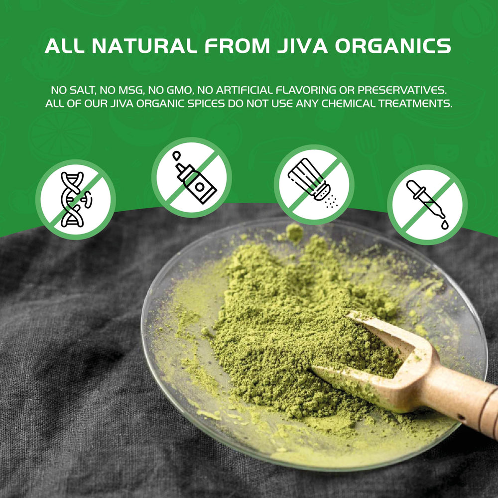 Jiva Organics Moringa powder in baking batter for nutrient boost.