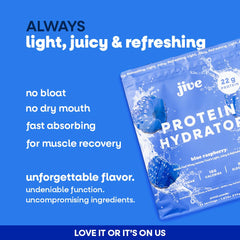 Jive Clear Protein bottle on gym bag signals convenient post-workout hydration