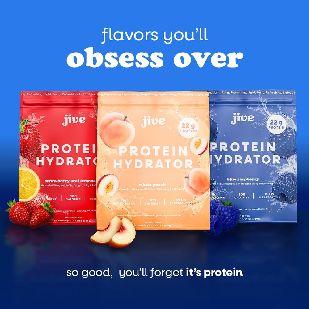 Jive Clear Protein mix in water demonstrates clear drink texture