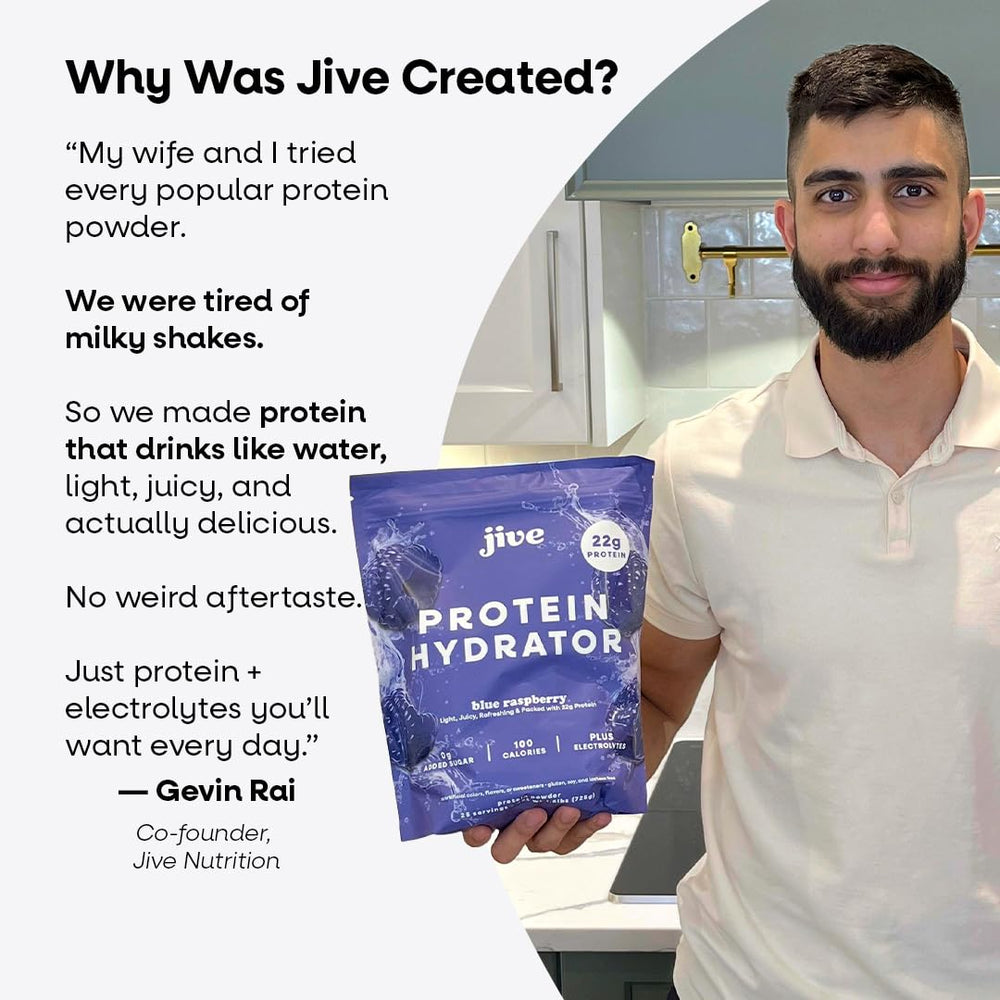 Jive Clear Protein zero-added-sugar label highlights guilt-free macros