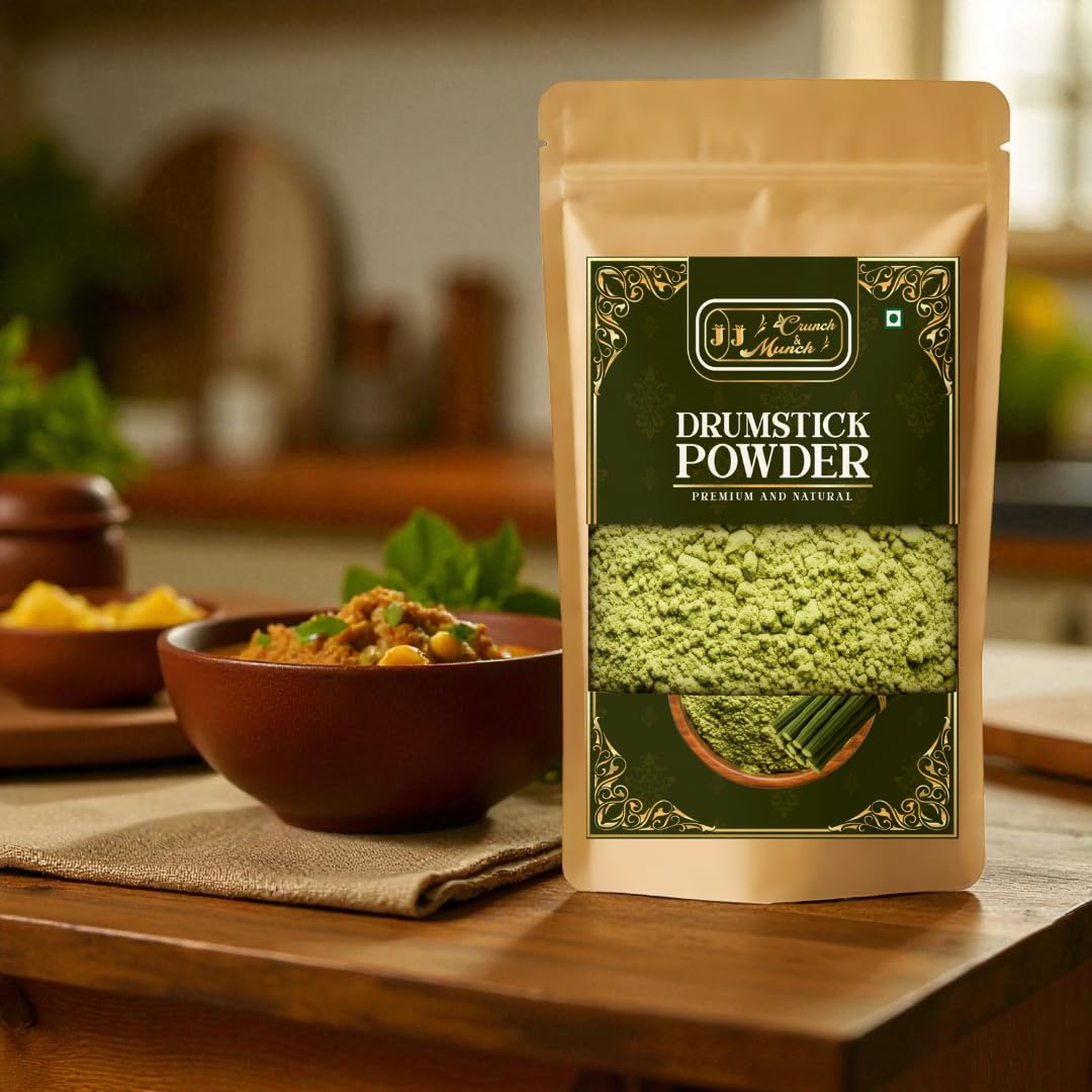 Drumstick powder sprinkled over curry for rich aroma.