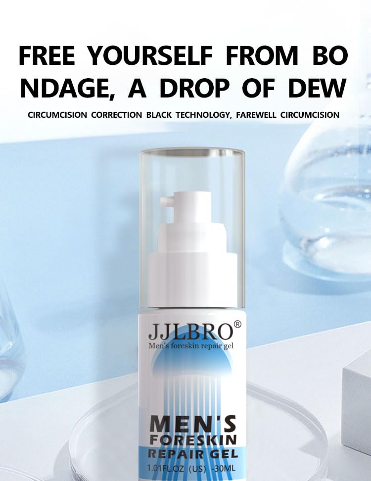 JJLBRO Foreskin Repair Gel close-up with natural botanical extracts