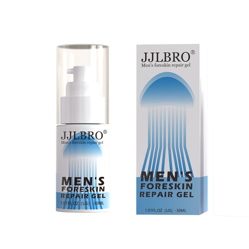JJLBRO Foreskin Repair Gel bottle close-up highlighting natural hydration
