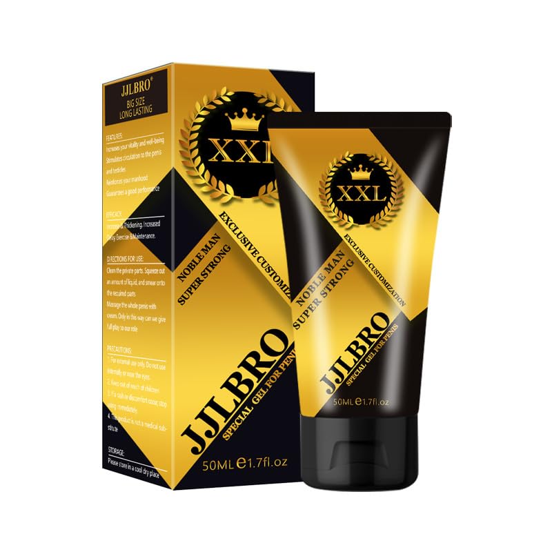 JJLBRO male enhancement cream bottle ready for convenient daily use after shower.