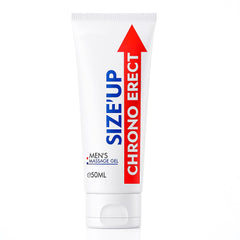 JJLBRO Size Up Chrono Erect cream tube ready for daily after-shower use