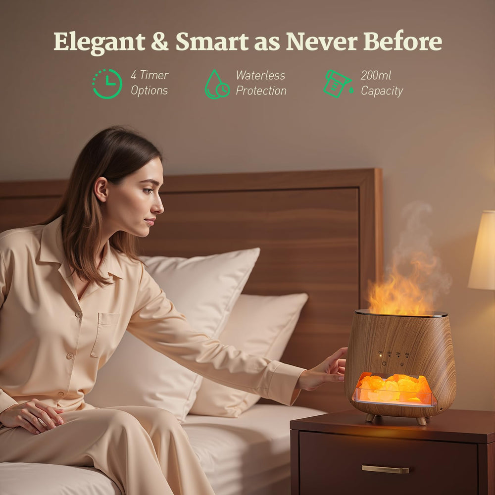 JJNJJN diffuser with 9-color LED lights for mood-enhancing options