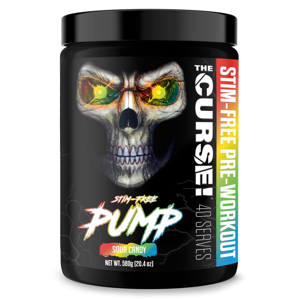 JNX Sports The Curse! Pump bottle pour demonstrates caffeine-free pumps for intense workouts