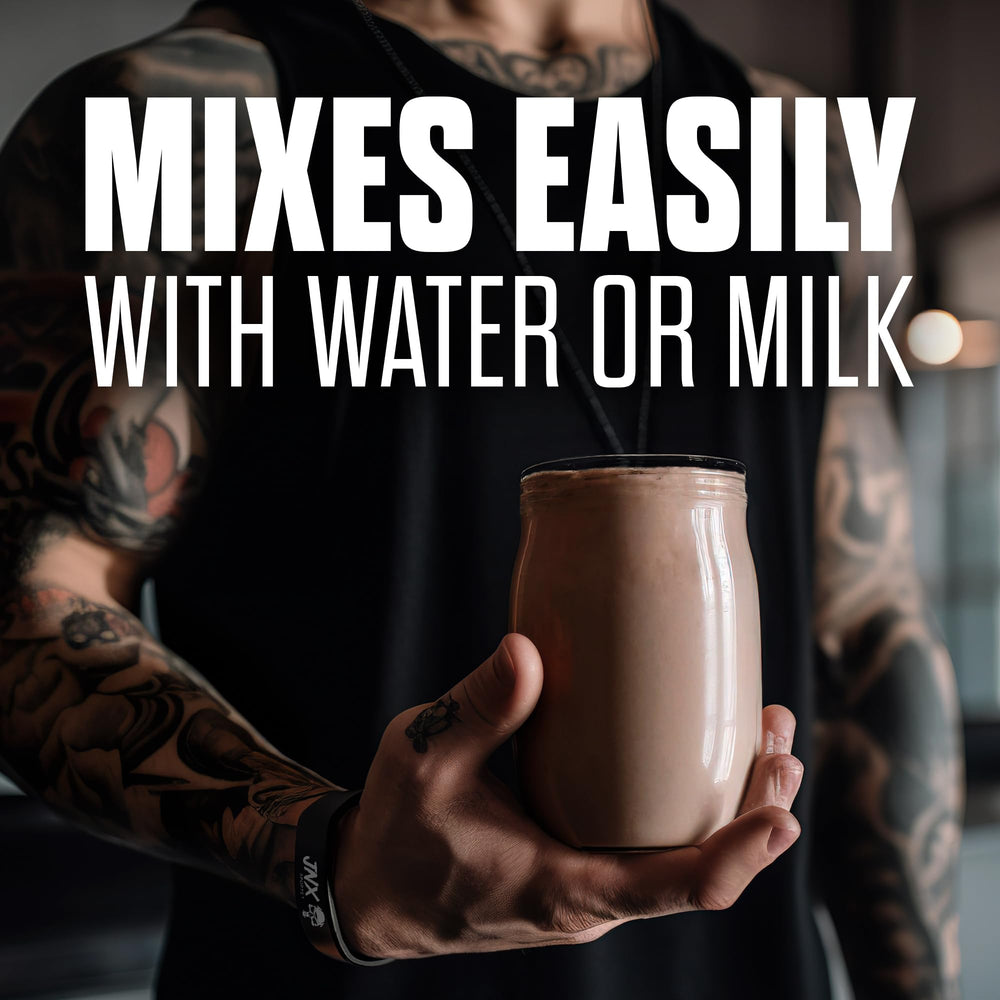 JNX Sports The Curse Ultra Premium Whey is instantized to prevent clumps during mixing.