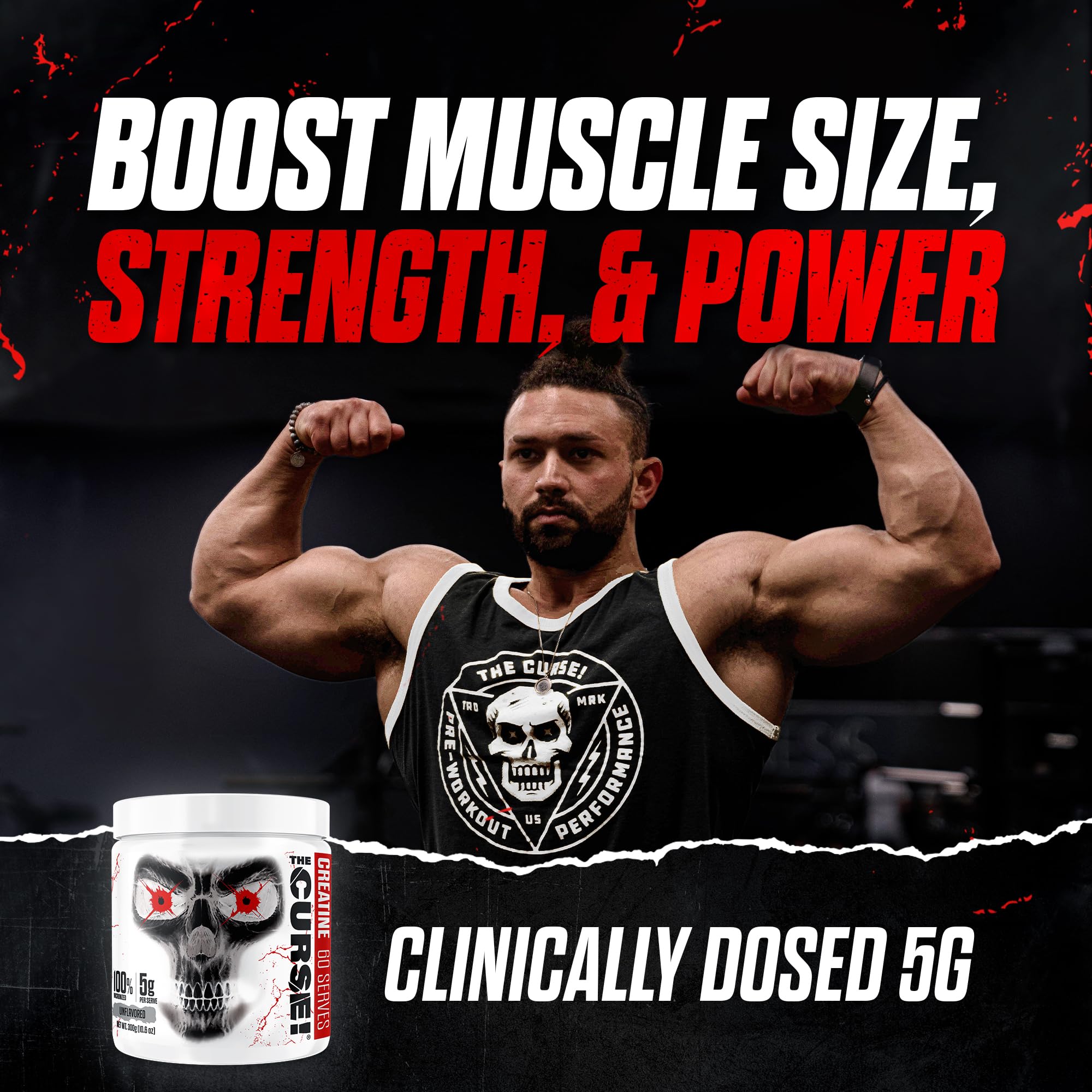 JNX SPORTS Gluten free soy free creatine powder packaging close up