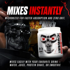 JNX Sports The Curse unflavored label close-up with no artificial additives