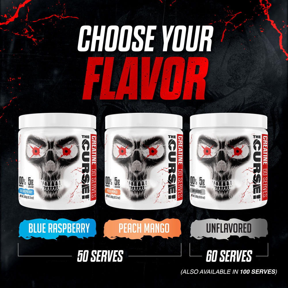 JNX Sports The Curse nutrition panel emphasizing 300 g content