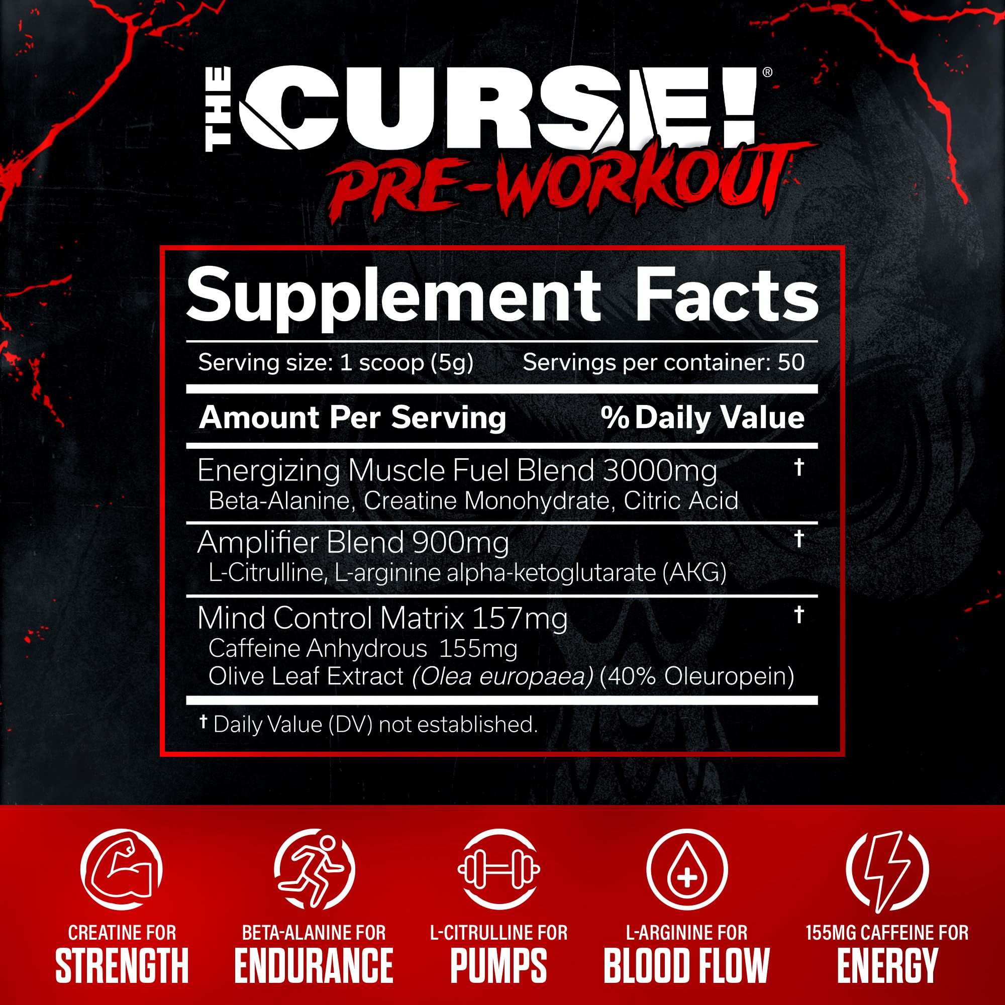 The Curse mixed in a glass showing a vibrant workout-ready drink