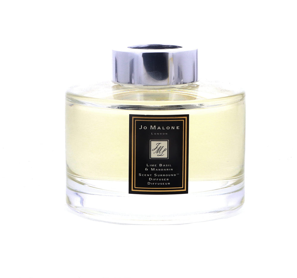 Jo Malone London diffuser bottle close-up showcases elegant design for stylish room fragrance.