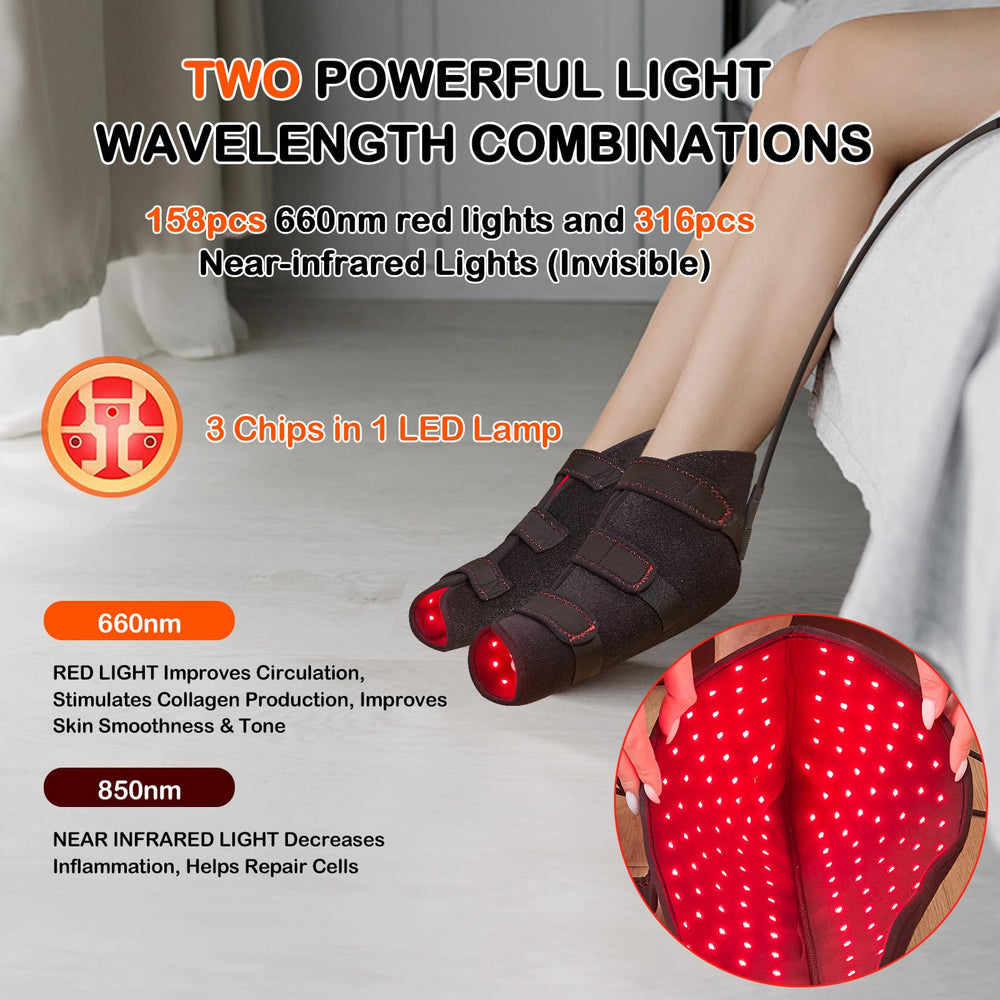 JOBYNA LED tiles close-up highlighting 660nm and 850nm arrays for comprehensive coverage