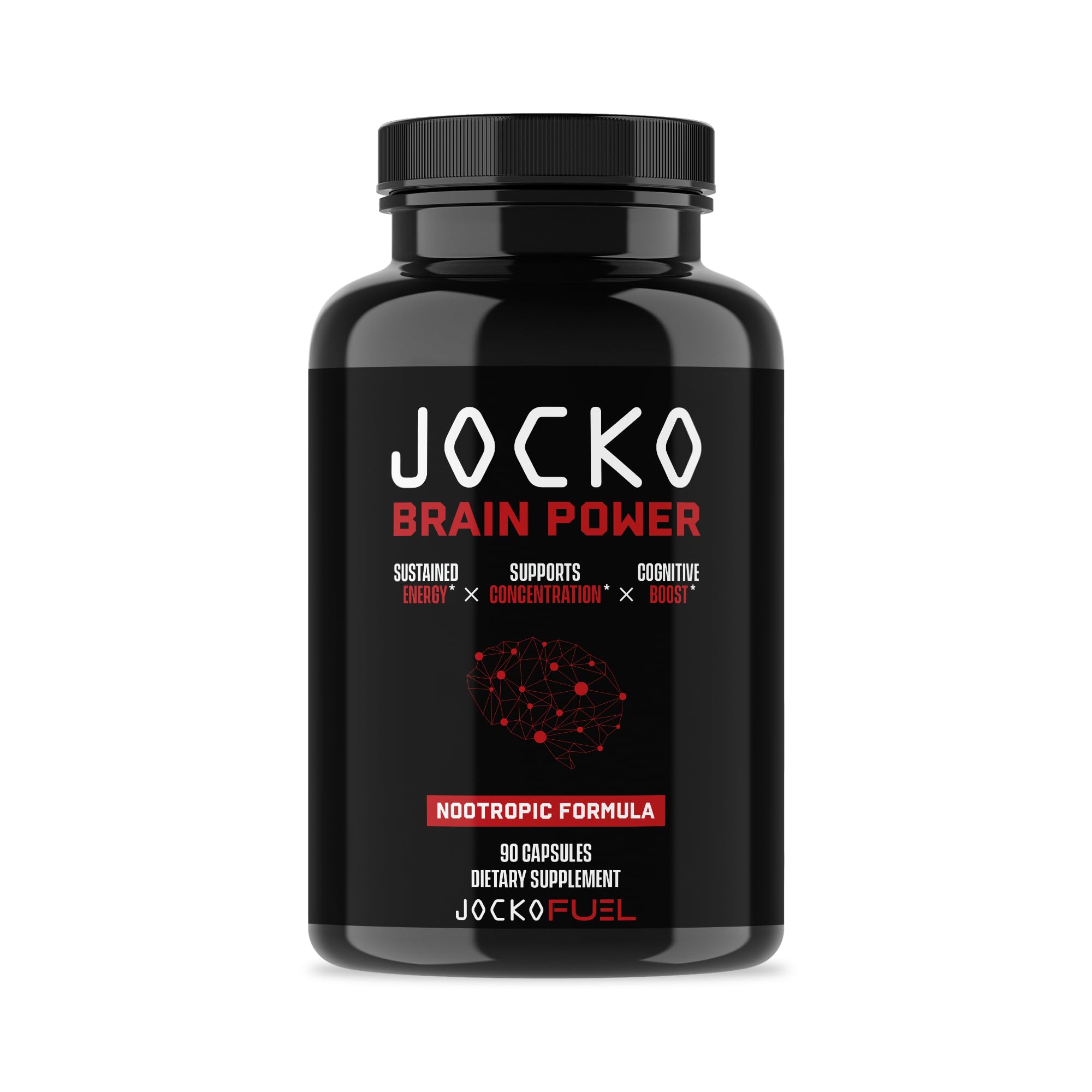 Jocko Fuel Brain Power bottle and capsules for focused energy