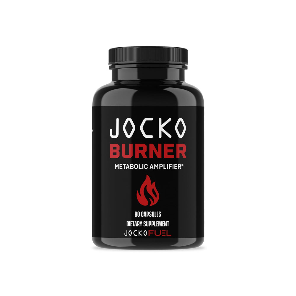 Jocko Fuel Burner bottle front shows clear branding for daily use