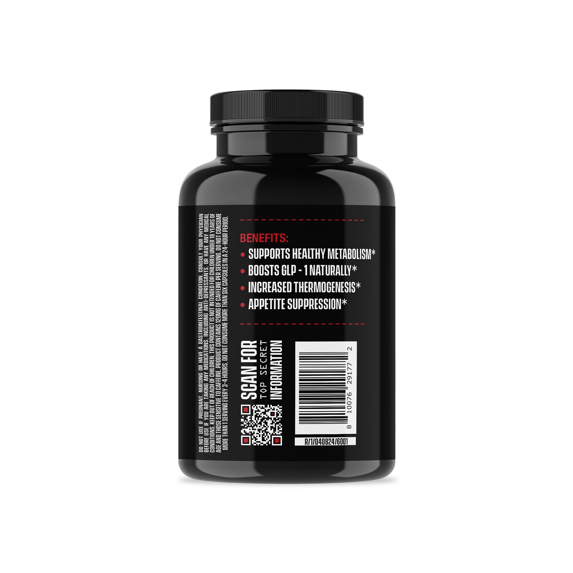 Jocko Fuel Burner bottle side label highlights ingredients and usage