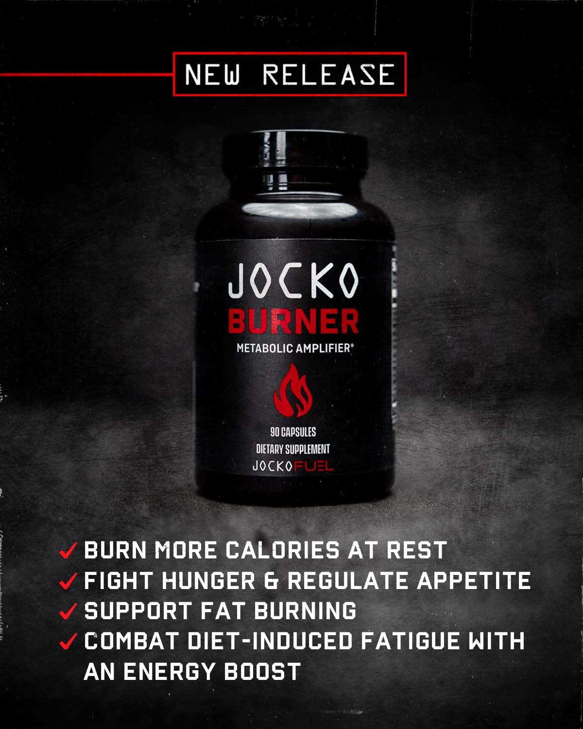 Jocko Fuel Burner in hand suggests portable appetite support on the go